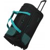 Travelite Basics Fresh Wheeled duffle Black/petrol 89l