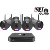 iGET HGNVK109104 - kamerový Wi-Fi set, 3K rozlišení, 10CH NVR + 4x kamera se zvukem, IR + LED,CZ app
