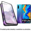 Luxria Double Glass Magnetic - Čierne presklené magnetické púzdro pre Huawei pre Huawei: P30 lite