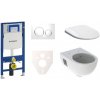 Cenovo zvýhodnený závesný WC set Geberit do ľahkých stien / predstenová montáž + WC Geberit Selnova SIKOGES3S4