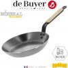 de Buyer Oceľová panvica Mineral B Element 28 cm drevená rukoväť