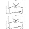 Sada brzdových platničiek kotúčovej brzdy BREMBO P 83 084