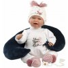 Bábika Llorens 74050 New Born - realistická bábika so zvukmi a mäkkým látkovým telom - 42 cm (8426265740505)