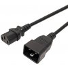 PremiumCord Kabel sítový propojovací 230V 10A 2m, konektory IEC 320 C13 - IEC 320 C20