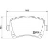 BREMBO Sada brzdových platničiek kotúčovej brzdy P 85 095