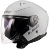 LS2 Otevřená helma OF603 Infinity II Solid bílá - XL - 61-62 cm