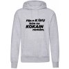 Pijem kávu lebo ...... mikina dámske Heather grey