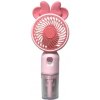 Mini ventilátor s funkciou jemnej vodnej hmly SM870C - Ružová