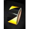 Reflexná páska výstražná žlto čierna Farba: žlto / čierna, Rozmer: 50mm x 10m