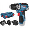 BOSCH GSR 12V-35 FC Akumulátorový vŕtací skrutkovačv, L-BOXX s adaptérom 06019H3003