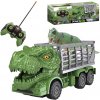 WOOPIE Auto na diaľkové ovládanie RC Dinosaurus zelený + figúrka