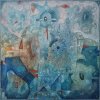 Portrét 2,maľba-reliéf,olej a špeciálna technika/- František Kučo,,orginálny,ručne maľovaný obraz. L (do veľkosti 95x95cm) Viac farieb