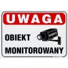 Tabuľa Delta T-25X17 pozor monitorovaný objekt