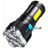Vodeodolná LED baterka s USB nabíjaním