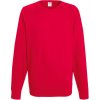 F.O.L. | Lightweight Raglan Sweat, Pánska raglánová mikina, červená, S