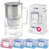 Filtračná kanvica Aquaphor Glass 2,5 l strieborná/sivá