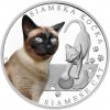 Česká mincovna Strieborná minca Plemená mačiek - Siamská mačka proof 31,1 g