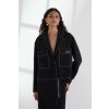 SAKO KARL LAGERFELD CONTRAST STITCH JACKET BLACK