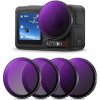 DJI Osmo Action 4 ND Filter Kit ND8+ND16+ND32+ND64 4 Pack, Optical Glass Filters with Mu K&F Concept