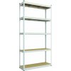 Metkas Budget ZM Regál 180 x 120 x 40 5 políc MDF zinek kov