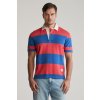 SVETER GANT STRIPED COTTON SS POLO RICH BLUE