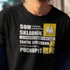 Tričko s potlačou SOM SKLADNÍK Pánsky Čierna M