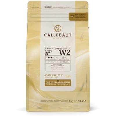 Callebaut W2 28% Biela čokoláda kôstky 1 kg