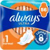 Always Ultra Normal hygienické vložky Veľ. 1 s krídelkami 56 ks