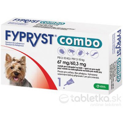 Fypryst Combo Spot-on Dog S 2-10 kg 1 x 0,67 ml