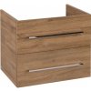 Villeroy & Boch Avento umývadlová skrinka 63x51,4x45,2 cm,2 zásuvky,Dub Kansas A89000RH