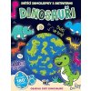 Svietiace samolepky s aktivitami Dinosaury
