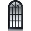 Casa Chic Savile Francúzske okenné zrkadlo Drevený rám 86 x 46 cm (MIR-WIN-46X86-BLK)