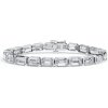DF Dámsky tenisový náramok 6510 z bieleho zlata, s laboratórnymi diamantmi M