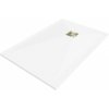 MEXEN/S - Stone+ obdĺžniková sprchová vanička 110 x 90, biela, mriežka zlatá 44109011-G