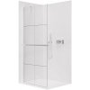 CERANO - Sprchová zástena Walk-in Onyx YL/P - 8 mm + polička/držiak na uteráky - chróm, industriálne sklo - 100x200 cm