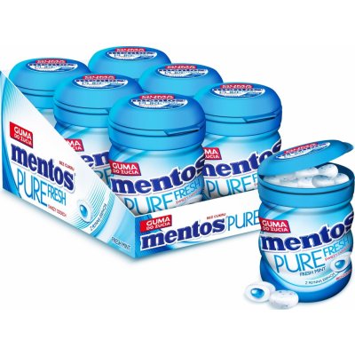 Mentos Pure Fresh Gum Freshmint 6x60 g