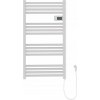 Erga Pago, elektrické vykurovacie teleso 540x960 mm s digitálnym termostatom, 500W, biela matná, ERG-LAV-GRZE-E-ALU-960540-WH