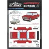 Papierový model - Lada 2101 červená, alebo béžová