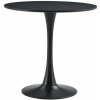 Tempo Kondela Jedálenský stôl, čierna, priemer 80 cm, REVENTON NEW