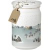 Emocio Vonná sviečka v skle Winter Wonderland 93×142 mm so skleneným viečkom
