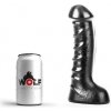 Wolf Torpedo L, čierne dildo s Vac-U-Lock 27 x 5,9–7,5 cm