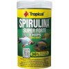 TROPICAL Super Spirulina Forte Chips 100ml/52g tabletkové krmivo pre ryby so spirulinou