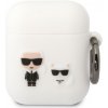Karl Lagerfeld and Choupette silikónový obal pre AirPods 1 / 2 - biely 3666339088194 - možnosť vrátiť tovar ZADARMO do 30tich dní