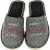 Dámske sivé papuče BABIČKA