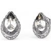 Guess Elegantné oceľové náušnice Crystal Drop JUBE03393JWRHT/U