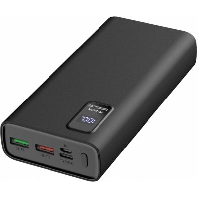 Platinet Power Bank PMPB20WQC727B 20000mAh PD3.0 QC3.0 display černá 5907595457286