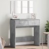 Toaletný stolík so zrkadlom betónovosivý 80x39x80 cm-ForU-840705