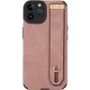 AppleKing kožený kryt s pútkom na ruku pre iPhone 14 Pro Max - ružový - možnosť vrátiť tovar ZADARMO do 30tich dní