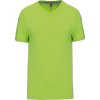 KARIBAN VINTAGE V-NECK K357 / Pánske tričko s krátkym rukávom - lime XXXL