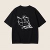 Dotyk Slov Oversized UNISEX tričko (čierna) - Ako srať na ľudí Veľkosť: M